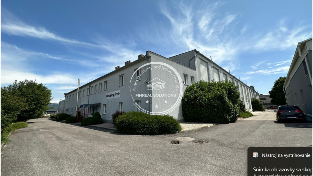 Výrobná hala o rozlohe 5 000m2 v Nitre