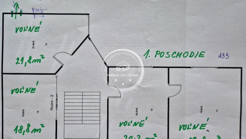 ZNÍŽENÁ CENA!!!  NA PRENÁJOM 4 PODLAŽIA S KANCELÁRIAMI