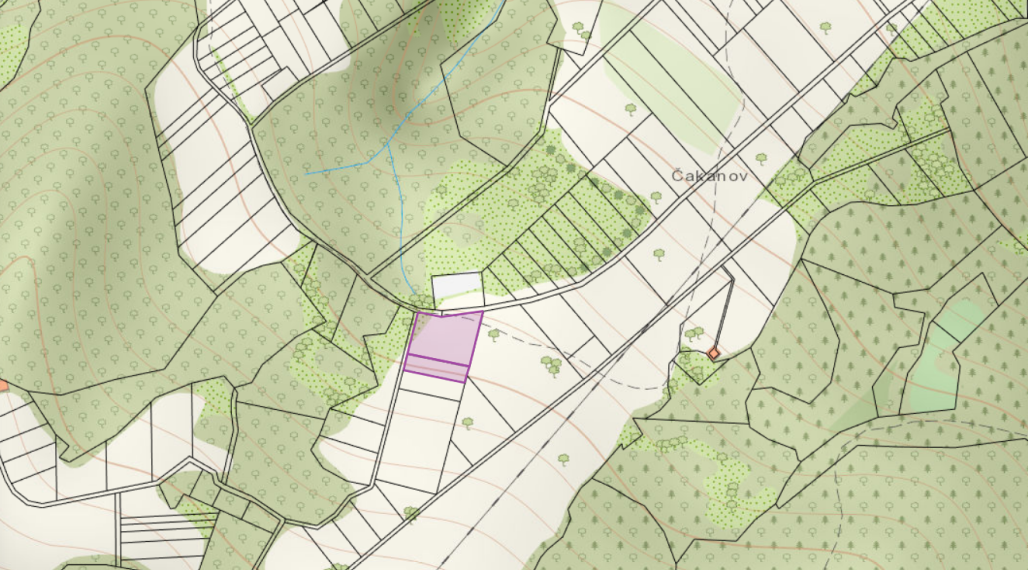 Na predaj pozemok v Hornom Srní časť Čakanov