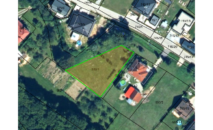 ZNÍŽENÁ CENA!! Na predaj stavebný pozemok v Obci Melčice-Lieskové časť Dolina